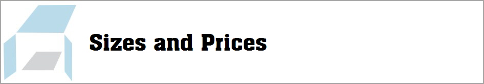Sizes and Prices
